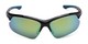 Front of Ambition by IRONMAN Triathlon in Black/Blue Frame with Yellow/Green Lenses