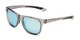 Angle of BG Floating 2002 by Body Glove in Grey Frame with Blue Mirrored Lenses, Women's and Men's Retro Square Sunglasses