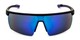 Front of BGPC 2102 by Body Glove in Black Frame with Blue/Purple Mirrored Lenses