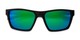 Folded of BGPC 2103 by Body Glove in Matte Black Frame with Green Mirrored Lenses