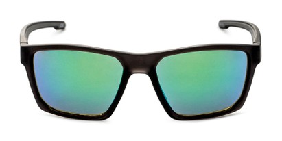 Front of BGPC 2103 by Body Glove in Matte Black Frame with Green Mirrored Lenses