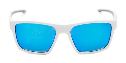 Front of BGPC 2103 by Body Glove in Glossy White Frame with Blue Mirrored Lenses