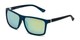 Angle of BGSPT 2016 by Body Glove in Blue Frame with Yellow/Green Mirrored Lenses, Men's Square Sunglasses
