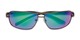 Folded of Connor in Grey Frame with Blue/Green Mirrored Lenses