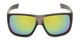 Front of George by Scin in Grey Frame with Green Mirrored Lenses