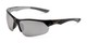 Angle of Grable in Black Frame with Silver Mirrored Lenses, Men's Sport & Wrap-Around Sunglasses
