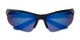 Folded of Grable in Black/Blue Frame with Blue Mirrored Lenses