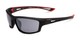 Angle of IF 1902 by IRONMAN Triathlon in Black/Red Frame with Smoke Lenses, Men's Sport & Wrap-Around Sunglasses