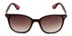 Front of Landry in Brown/Red Frame with Amber Gradient Lenses