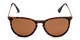 Front of Marco in Matte Tortoise/Gold Frame with Amber Lenses