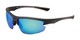 Angle of RW 31 by Rawlings in Black Frame with Blue Mirrored Lenses, Men's Sport & Wrap-Around Sunglasses
