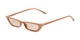 Angle of Only Shade by Foster Grant in Tan Frame with Amber Lenses, Women's Cat Eye Sunglasses