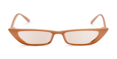 Front of Only Shade by Foster Grant in Tan Frame with Amber Lenses