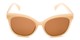Front of Valerie in Tan Frame with Amber Lenses