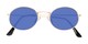 Folded of Sammy #5145 in Gold Frame with Blue Mirrored Lenses