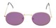 Front of Sammy #5145 in Gold Frame with Purple Mirrored Lenses