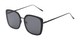 Angle of Solstice #4041 in Black Frame with Grey Lenses, Women's Square Sunglasses