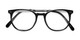 Folded of Staff #6702 in Black Frame with Clear Lenses