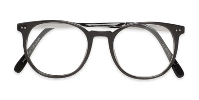 Folded of Staff #6702 in Grey Frame with Clear Lenses