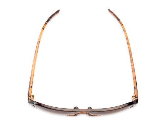 Overhead of Starboard #6118 in Glossy Tortoise Frame with Amber Lenses