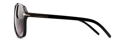 Side of Starboard #6118 in Glossy Black Frame with Smoke Lenses