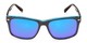 Front of Stokes in Black/Blue Frame with Blue Mirrored Lenses
