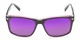 Front of Stokes in Black/Purple Frame with Purple Mirrored Lenses