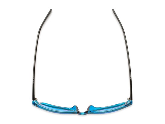 Overhead of Stokes in Black/Blue Frame with Blue Mirrored Lenses