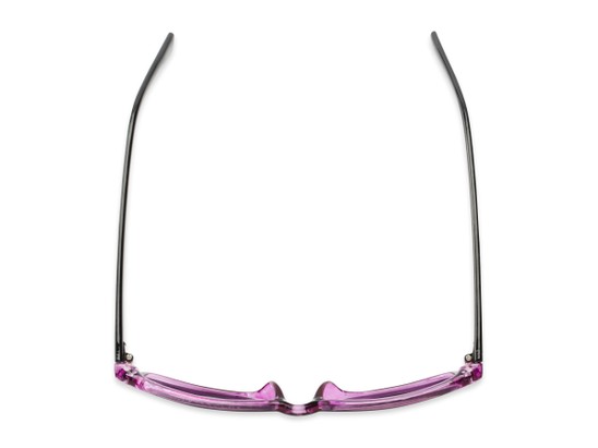 Overhead of Stokes in Black/Purple Frame with Purple Mirrored Lenses