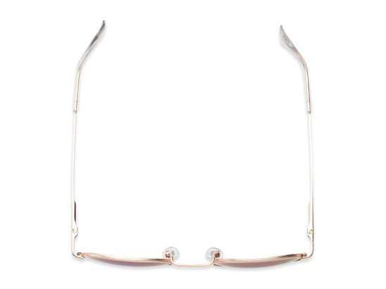 Overhead of Tahiti #6390 in Gold Frame with Pink Mirrored Lenses