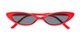 Folded of Tatum #16290 in Red Frame with Smoke Lenses