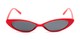 Front of Tatum #16290 in Red Frame with Smoke Lenses