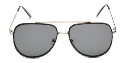 Front of Wilder #4772 in Silver Frame with Smoke Lenses