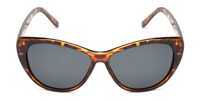 Front of Yuma #1066 in Tortoise Frame with Smoke Lenses