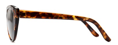 Side of Yuma #1066 in Tortoise Frame with Smoke Lenses