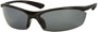 Angle of Coastline #8186 in Black Frame with Grey Lenses, Women's and Men's Sport & Wrap-Around Sunglasses