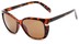 Angle of Queens #1919 in Tortoise Frame with Amber Lenses, Women's Cat Eye Sunglasses