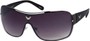 Angle of SW Shield Style #1242 in Grey and Black Frame, Women's and Men's  