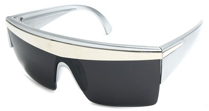 Angle of SW Celebrity Style #1403 in Silver Frame, Women's and Men's  