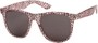 Angle of SW Animal Print Retro Style #1315 in Pink/Clear Leopard Frame, Women's and Men's  