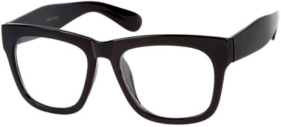 Angle of SW Clear Nerd Style #1236 in Black, Women's and Men's  