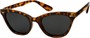Angle of Paris #2265 in Brown Tortoise Frame, Women's Cat Eye Sunglasses