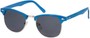 Angle of SW Fashion Style #1604 in Blue Frame with Smoke Lenses, Women's and Men's  