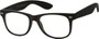 Angle of SW Retro Style #1698 in Black Frame with Clear Lenses, Women's and Men's  