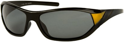 Angle of Traverse #1164 in Black/Gold Frame, Women's and Men's Sport & Wrap-Around Sunglasses