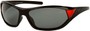 Angle of Traverse #1164 in Black/Red Frame, Women's and Men's Sport & Wrap-Around Sunglasses