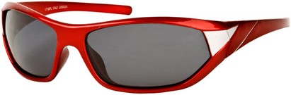 Angle of Traverse #1164 in Red/Silver Frame, Women's and Men's Sport & Wrap-Around Sunglasses