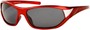 Angle of Traverse #1164 in Red/Silver Frame, Women's and Men's Sport & Wrap-Around Sunglasses