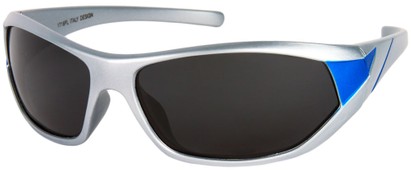 Angle of Traverse #1164 in Silver/Blue Frame, Women's and Men's Sport & Wrap-Around Sunglasses