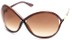 Angle of SW Oversized Style #167 in Brown Frame, Women's and Men's  